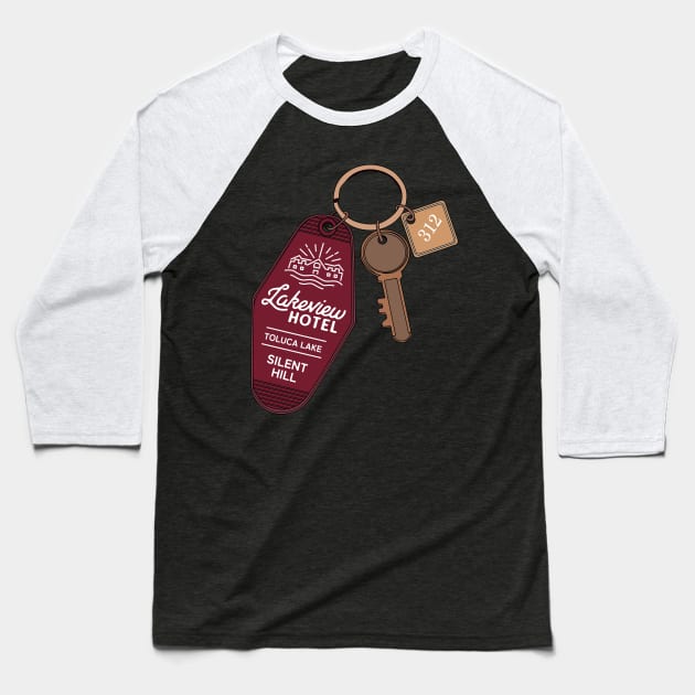 Lakeview Hotel Baseball T-Shirt by Soulcatcher